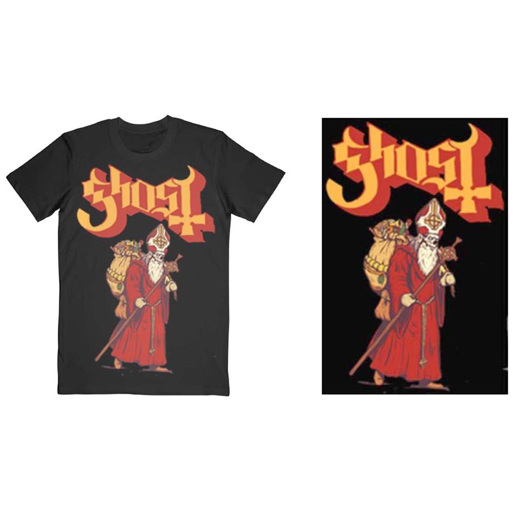Ghost - Greetings From Papa Noel T-shirt Homme - Noir